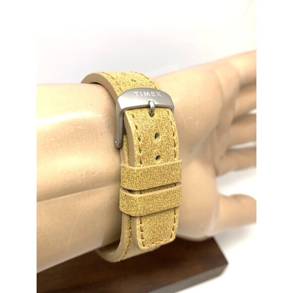 Timex Men's Watch TW4B23000 Expedition Quartz Indiglo Green Dial Leather 40mm - Picture 11 of 15